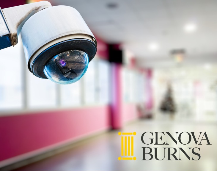 Surveillance camera in hospital corridor 